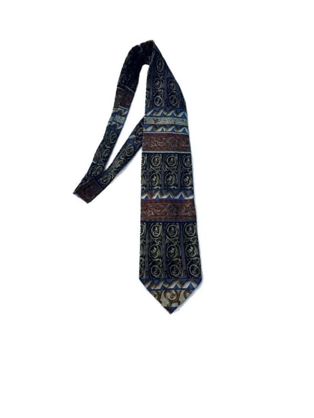 Tesoro Rosso Uomo Moda Hand Made 100% Silk Geometric Pattern Tie